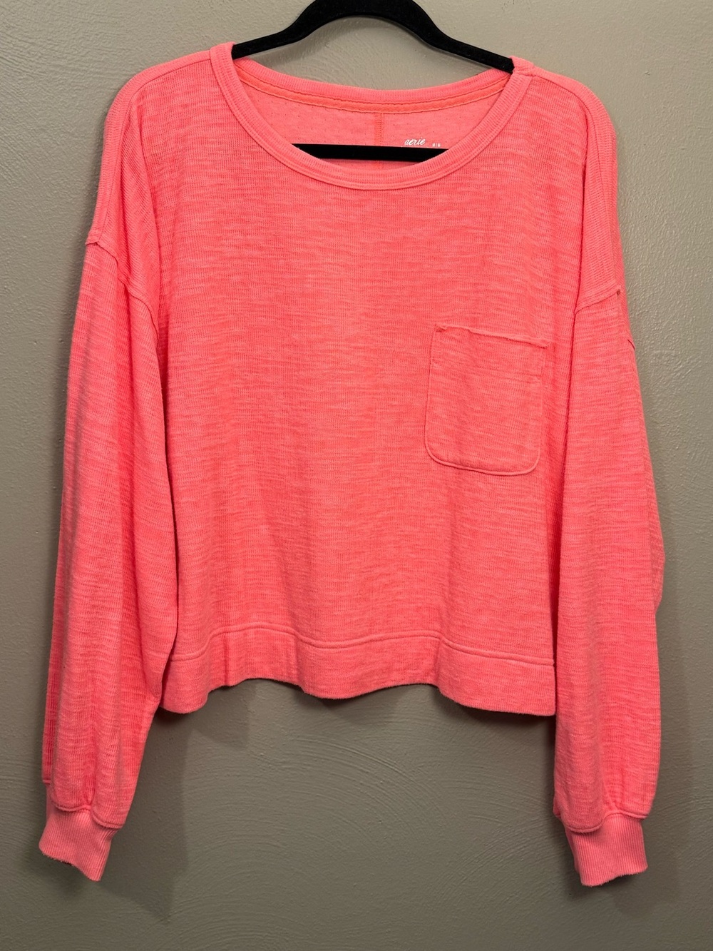 Aerie Endless Summer Crew Sweatshirt Tropidelic Neon Size Medium